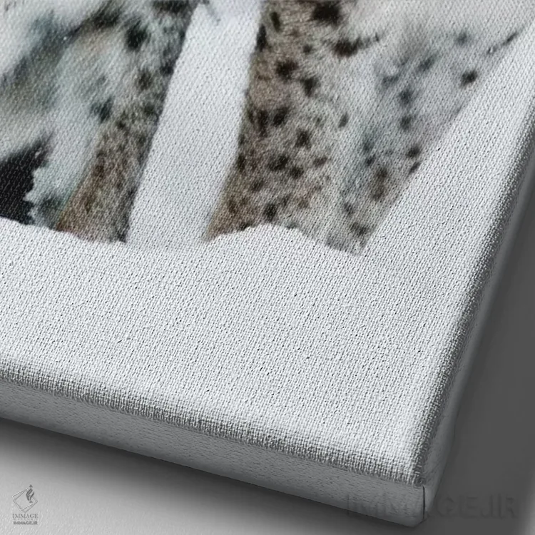 تابلو دکوراتیو باهم بودن اثر جو شاتر - نمای نزدیک بافت بوم