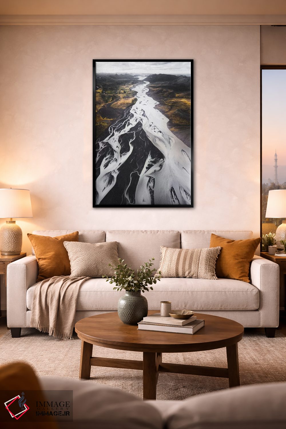 تابلو دکوراتیو رودخانه بزرگ اثر جو شاتر - D2B