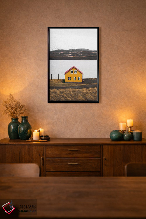 تابلو دکوراتیو خانه زرد اثر جو شاتر - D3B