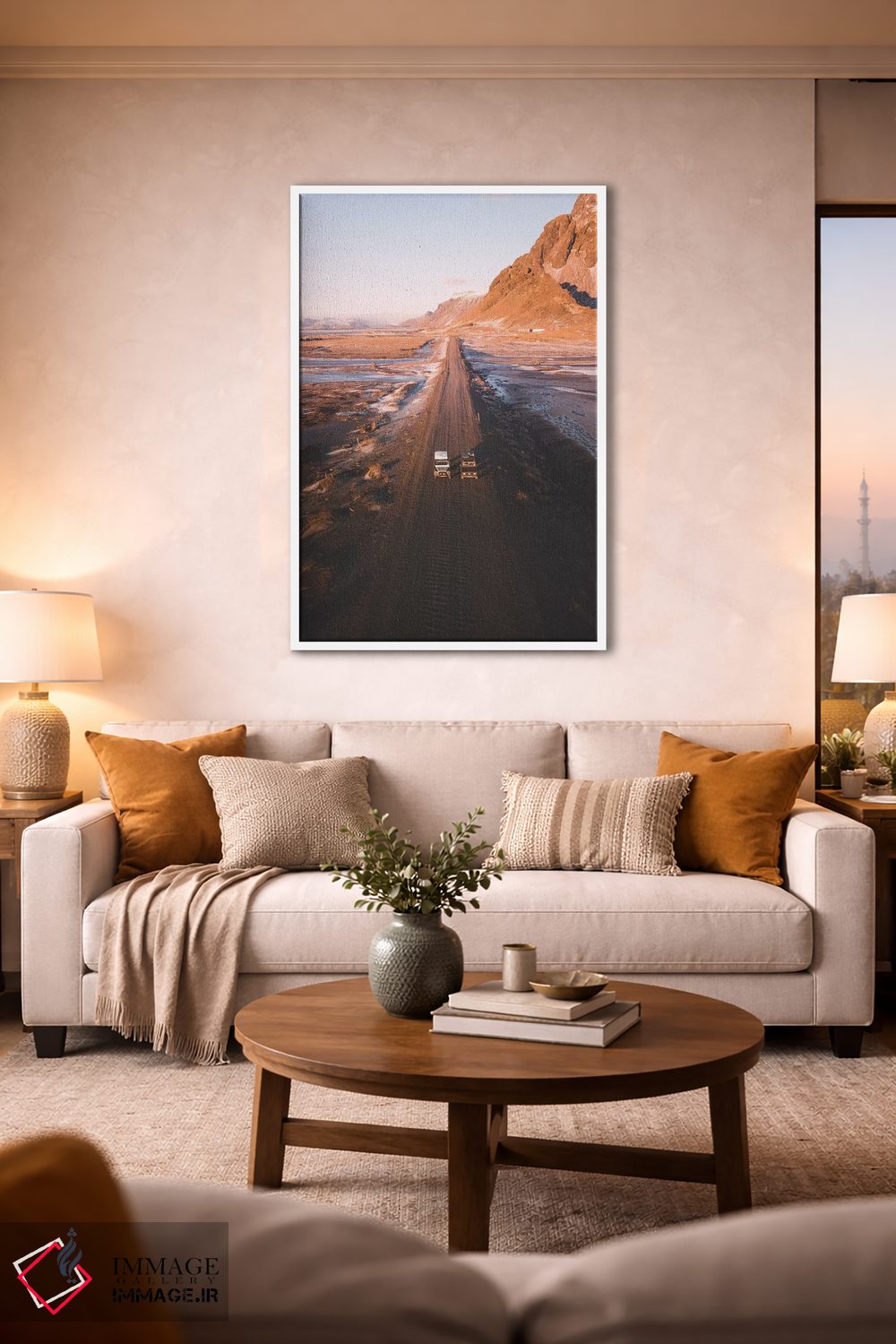 تابلو دکوراتیو دو نفر برای جاده اثر جو شاتر - D1W