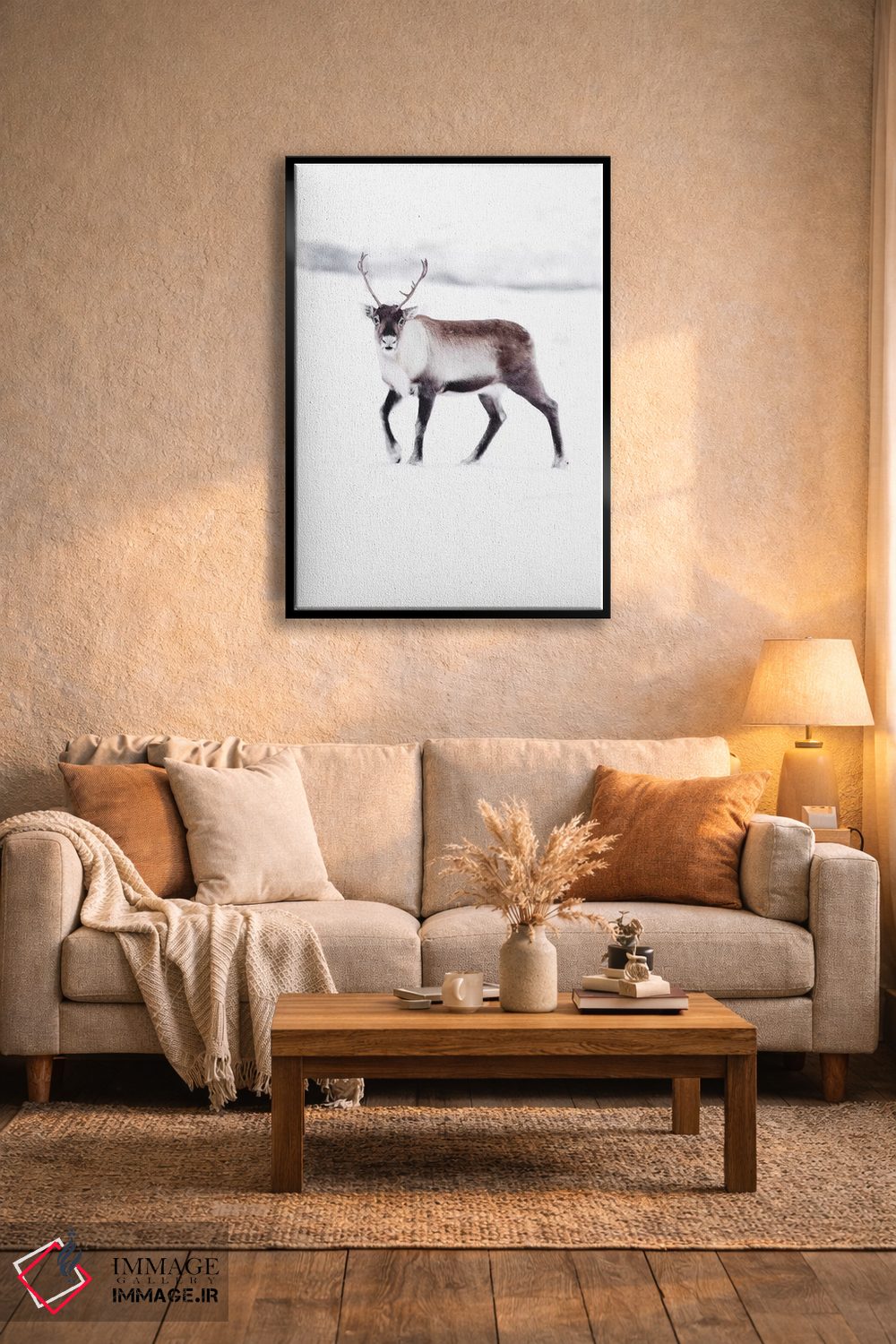 تابلو دکوراتیو گوزن شمالی قطبی اثر جو شاتر - D4B