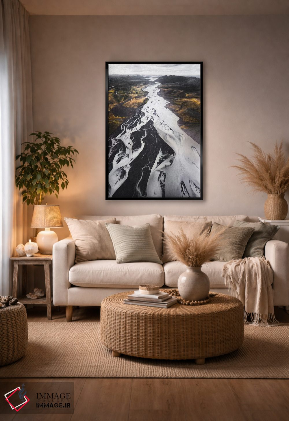 تابلو دکوراتیو رودخانه بزرگ اثر جو شاتر - D5B