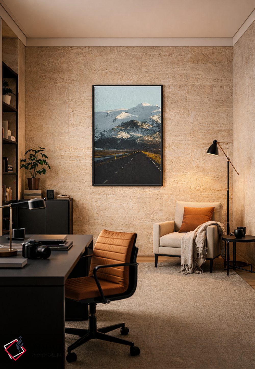 تابلو دکوراتیو جاده پیش رو اثر جو شاتر - D6B