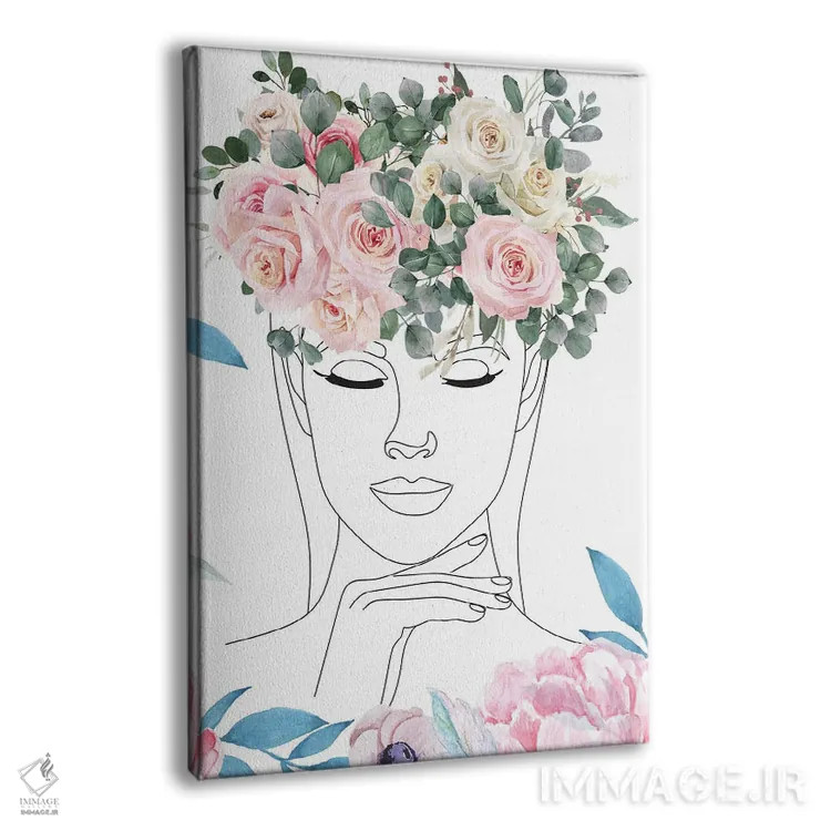 تابلو مینیمال زیبایی گل ها اثر جسی کیث - نمای پرسپکتیو محصول