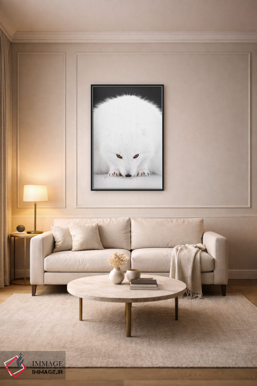 تابلو دکوراتیو روباه سفید ۱ اثر جو شاتر - D3B
