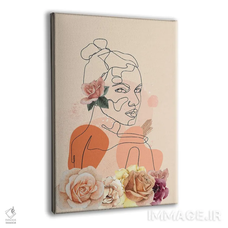 تابلو مینیمال جاه طلبی گل ها ۱ اثر جسی کیث - نمای پرسپکتیو محصول