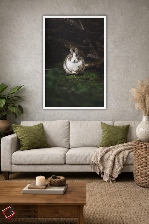 تابلو دکوراتیو خرگوش خیس اثر جو شاتر - D1W