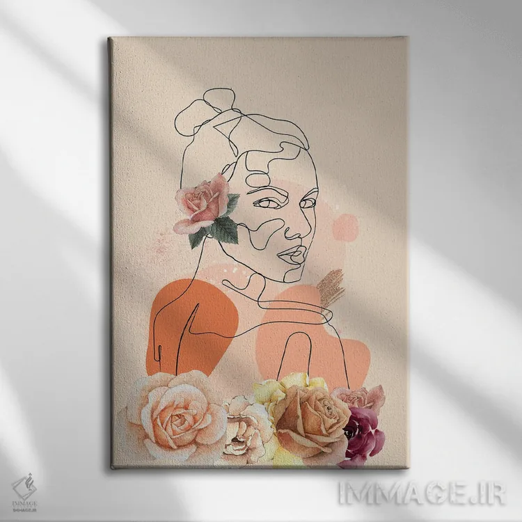 تابلو مینیمال جاه طلبی گل ها ۱ اثر جسی کیث - نمای روبهرو روی دیوار