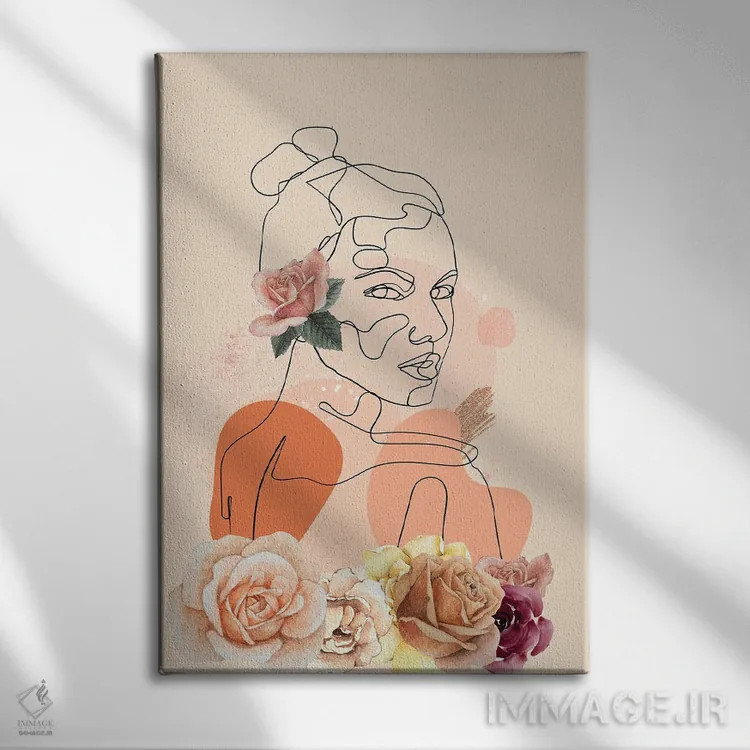 تابلو مینیمال جاه طلبی گل ها ۱ اثر جسی کیث - نمای روبهرو روی دیوار