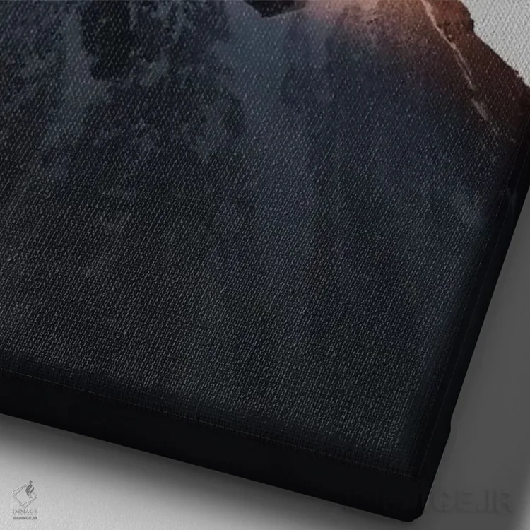 تابلو دکوراتیو انگشتان زمستانی اثر جو شاتر - نمای نزدیک بافت بوم