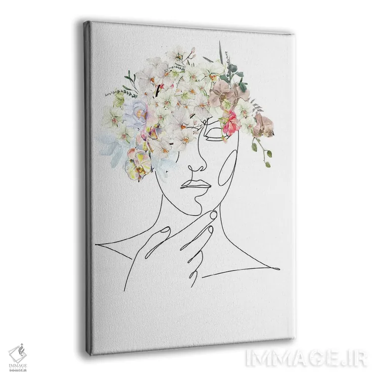 تابلو مینیمال روح گل ها اثر جسی کیث - نمای پرسپکتیو محصول