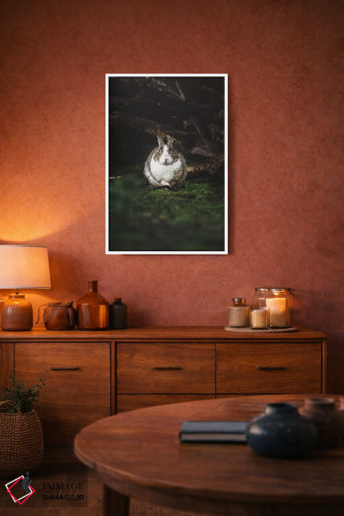 تابلو دکوراتیو خرگوش خیس اثر جو شاتر - D4W