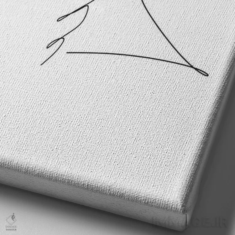 تابلو مینیمال روح گل ها اثر جسی کیث - نمای نزدیک بافت بوم