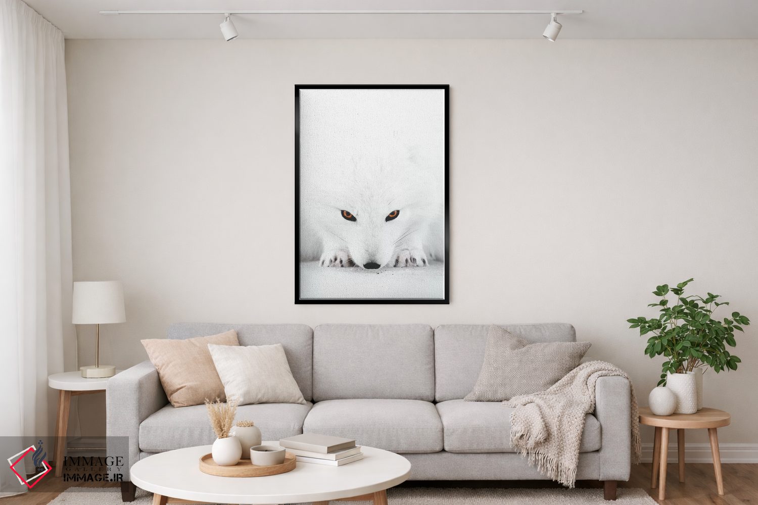 تابلو دکوراتیو روباه سفید ۲ اثر جو شاتر - D4B