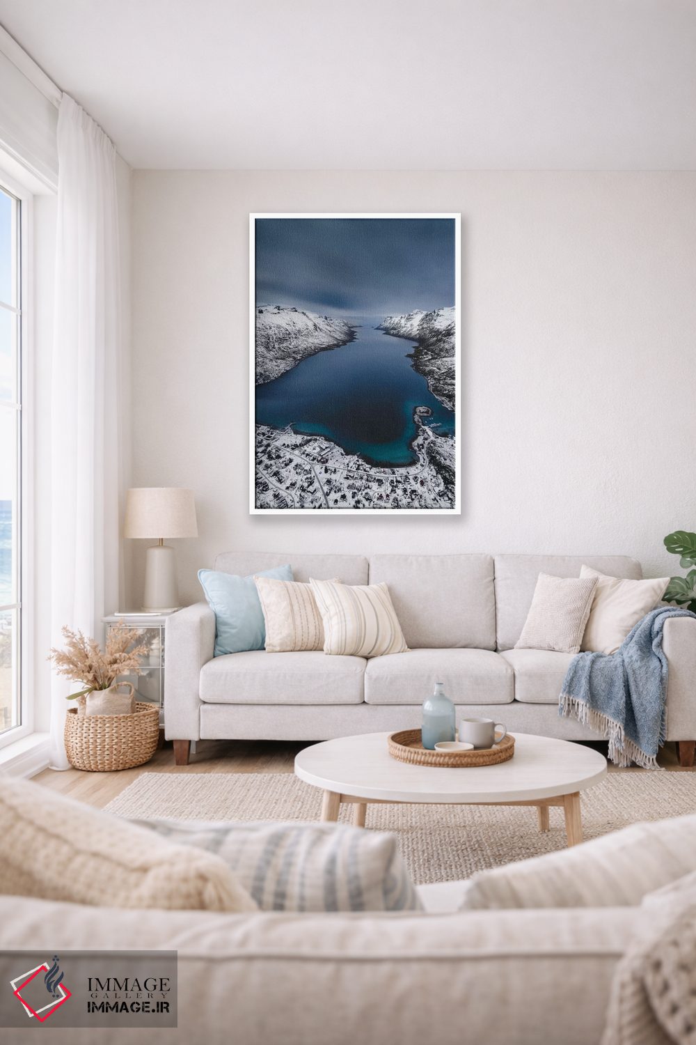 تابلو دکوراتیو فیورد زمستانی اثر جو شاتر - D1W