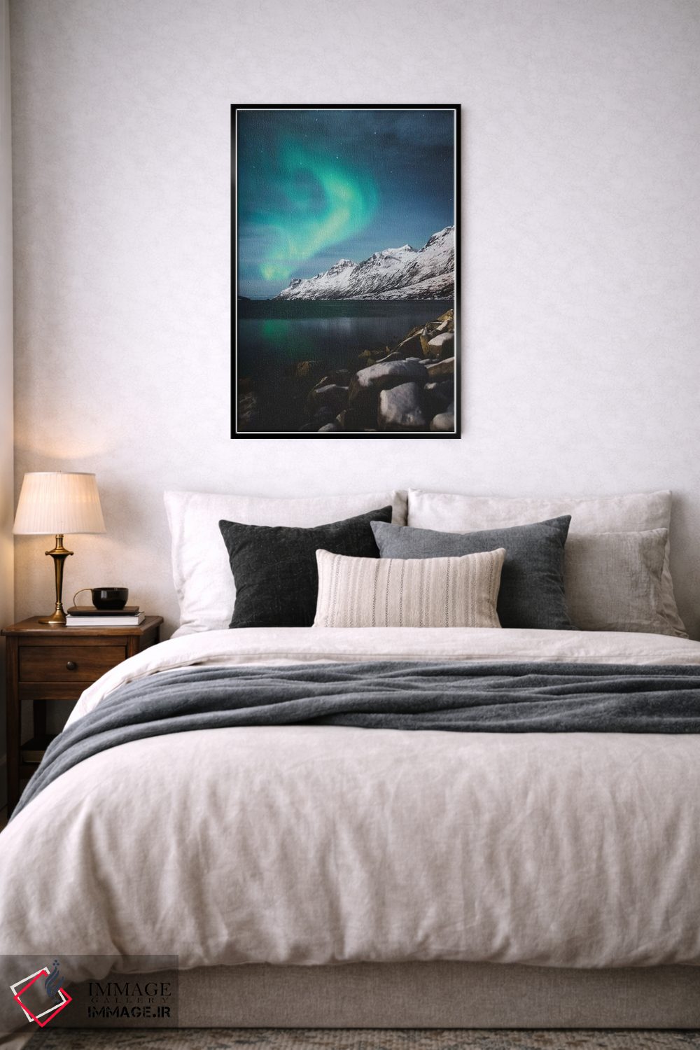 تابلو دکوراتیو شفق قطبی زمستانی اثر جو شاتر - D6B