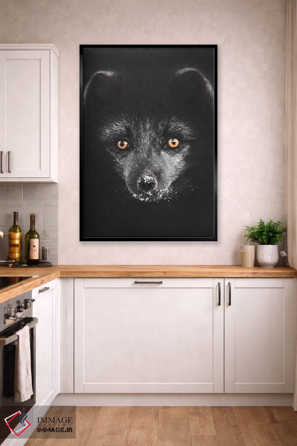 تابلو دکوراتیو روباه سیاه اثر جو شاتر - D3B