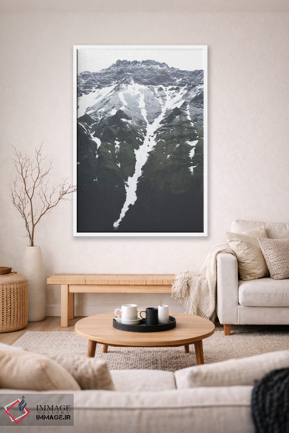 تابلو دکوراتیو برف در حال فرود اثر جو شاتر - D1W