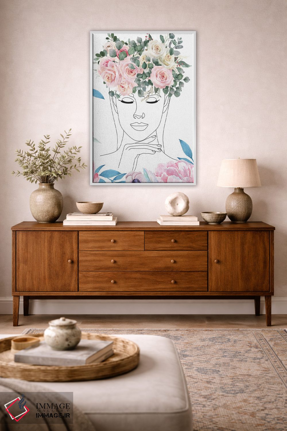 تابلو مینیمال زیبایی گل ها اثر جسی کیث - D2W