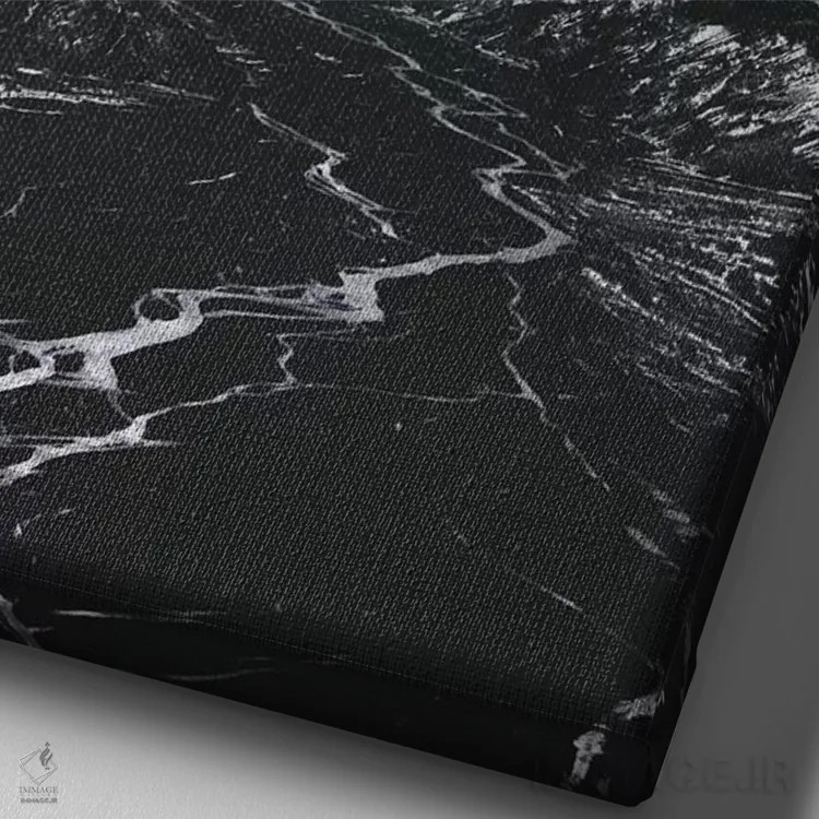 تابلو دکوراتیو نور زمستانی اثر جو شاتر - نمای نزدیک بافت بوم