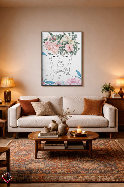 تابلو مینیمال زیبایی گل ها اثر جسی کیث - D4B