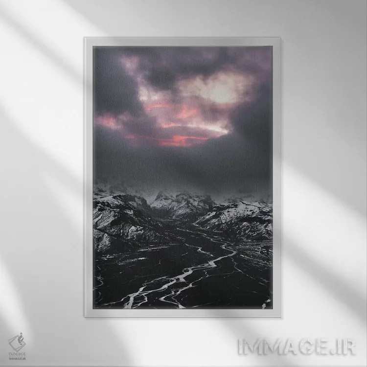 تابلو دکوراتیو نور زمستانی اثر جو شاتر - نمای قابدار سفید