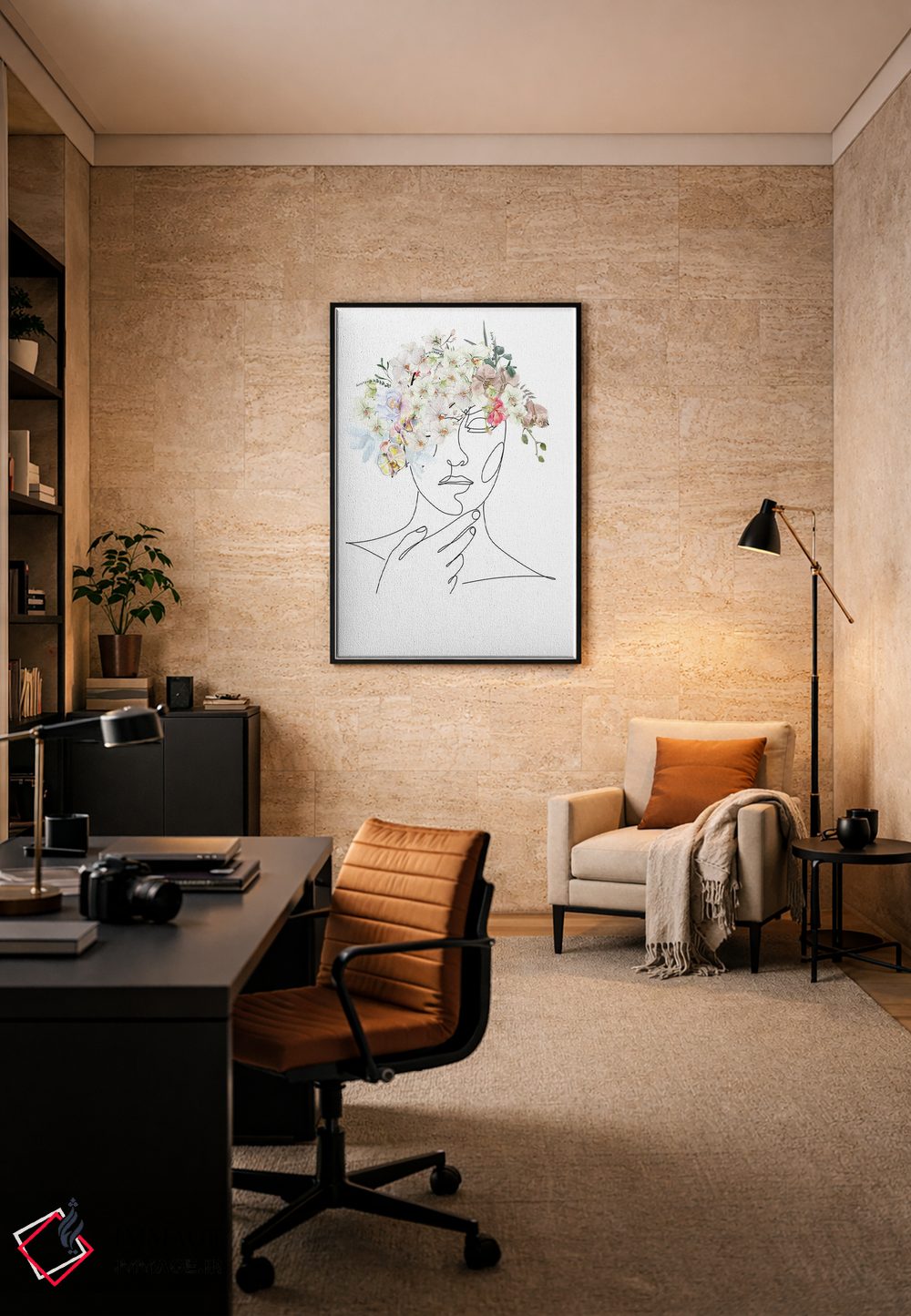 تابلو مینیمال روح گل ها اثر جسی کیث - D6B