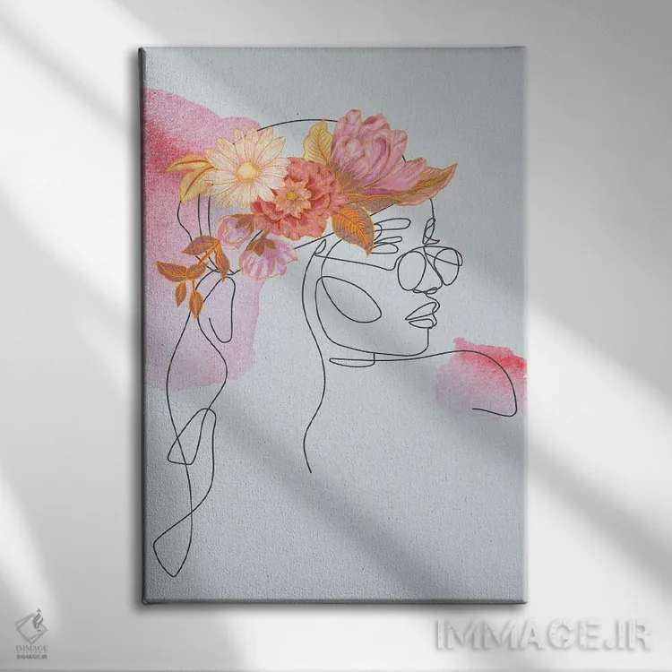 تابلو مینیمال رشد هیپنوتیزم کننده ۱ اثر جسی کیث - نمای روبهرو روی دیوار