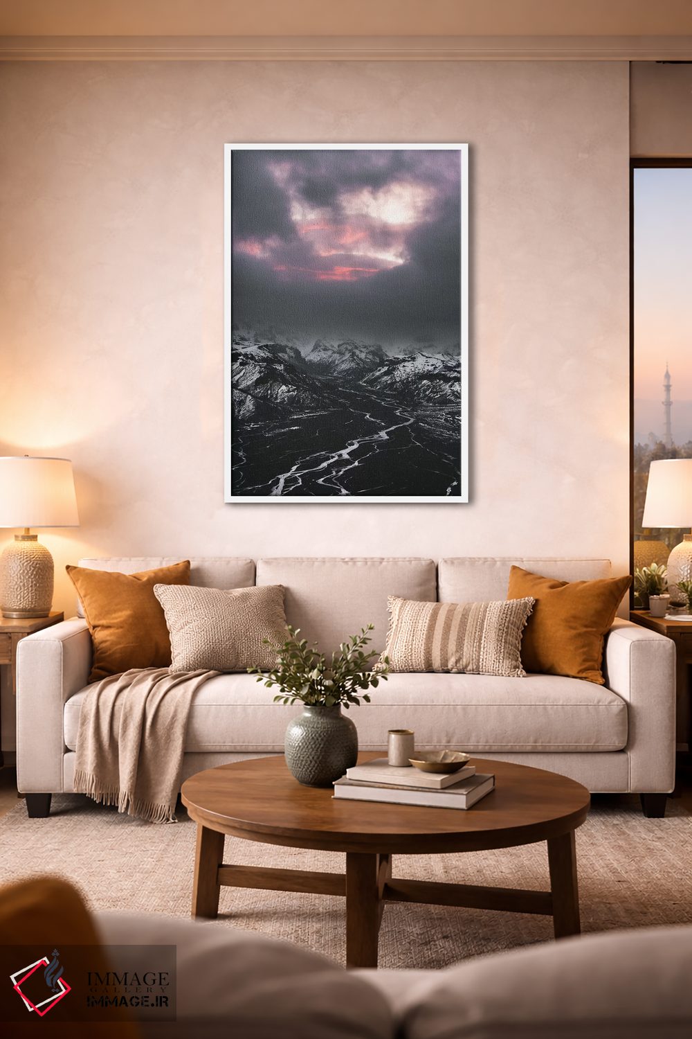 تابلو دکوراتیو نور زمستانی اثر جو شاتر - D2W