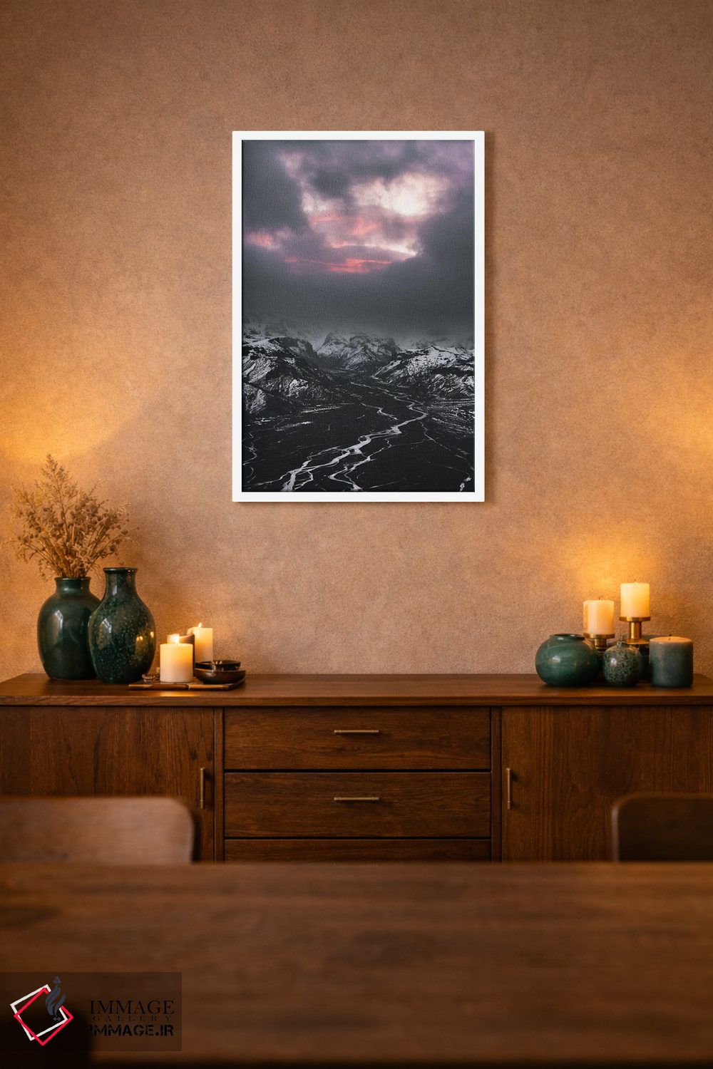 تابلو دکوراتیو نور زمستانی اثر جو شاتر - D1W