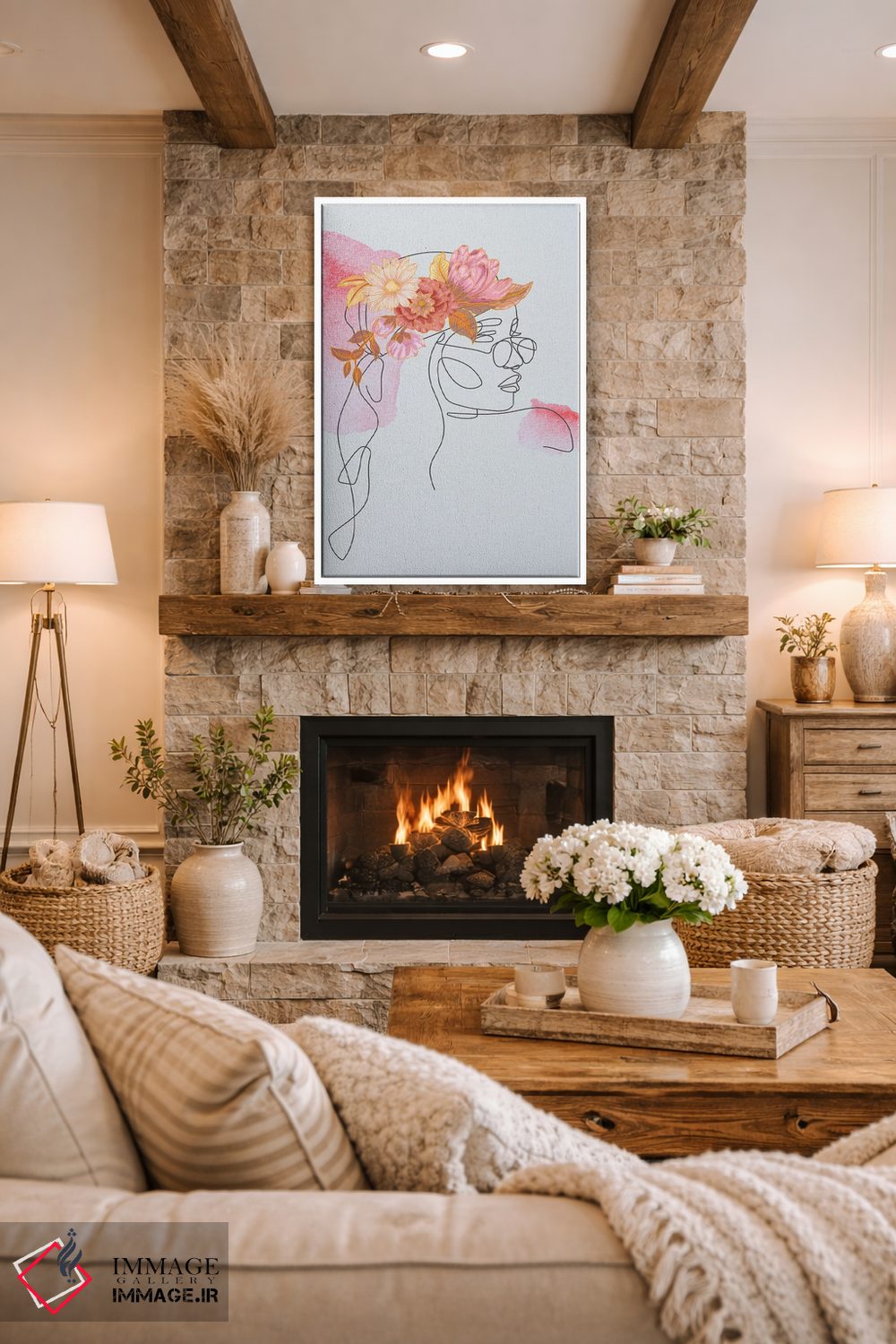 تابلو مینیمال رشد هیپنوتیزم کننده ۱ اثر جسی کیث - D1W