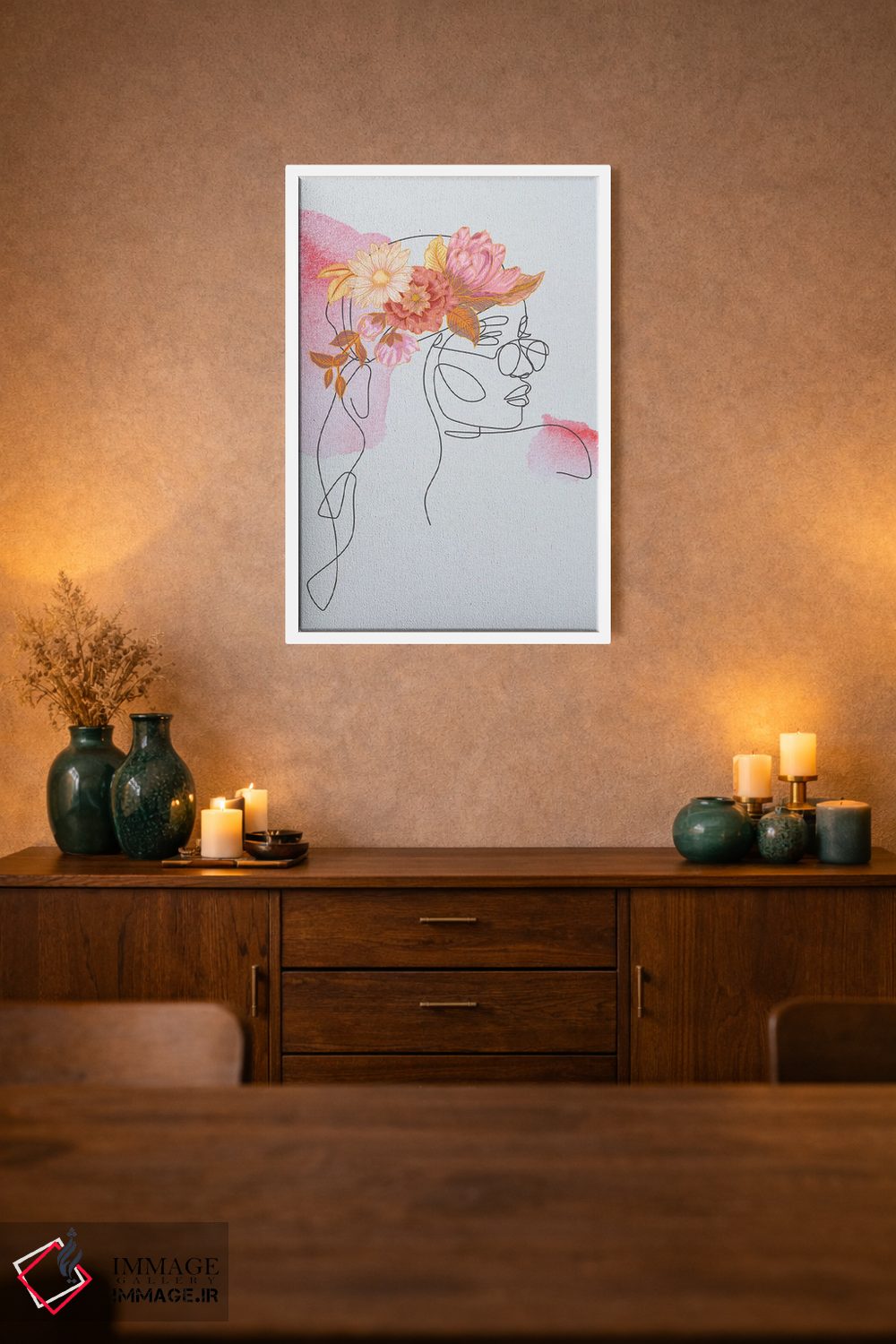 تابلو مینیمال رشد هیپنوتیزم کننده ۱ اثر جسی کیث - D2W