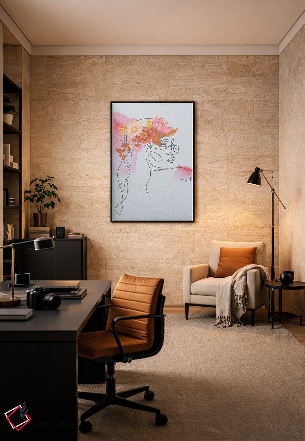 تابلو مینیمال رشد هیپنوتیزم کننده ۱ اثر جسی کیث - D6B