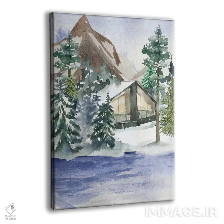 تابلو دکوراتیو کلبه پنهان ۱ اثر جسی کیث - نمای پرسپکتیو محصول