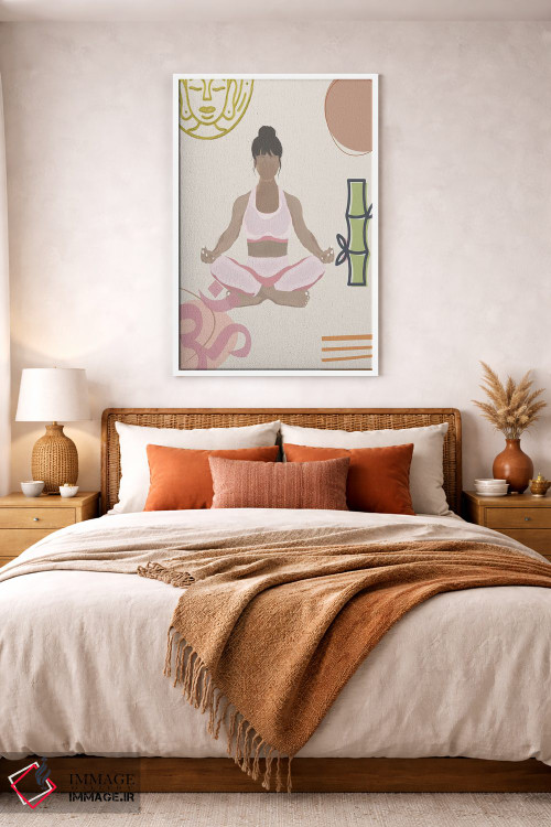 تابلو مینیمال حرکت یوگا ۱ اثر جسی کیث - D3W