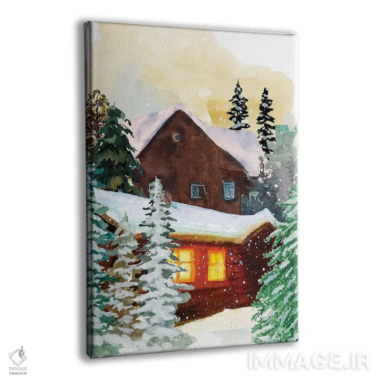 تابلو دکوراتیو کلبه مخفی اثر جسی کیث - نمای پرسپکتیو محصول