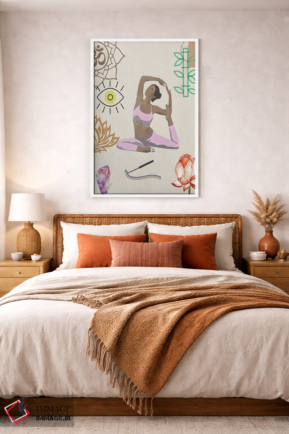 تابلو مینیمال حرکت یوگا ۴ اثر جسی کیث - D2W