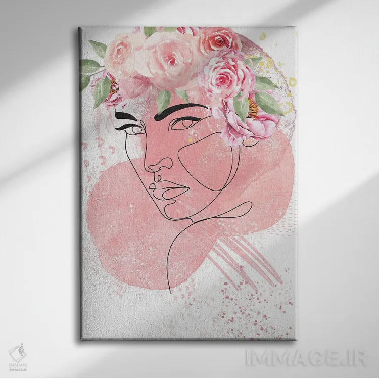 تابلو مینیمال رشد زیبا ۱ اثر جسی کیث - نمای روبهرو روی دیوار