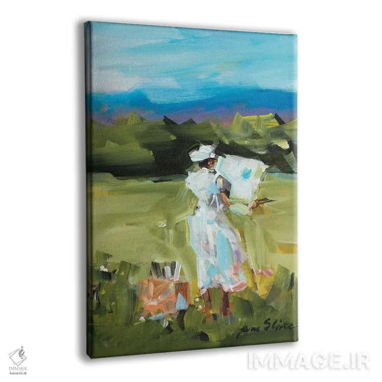 تابلو دکوراتیو نقاشی زنانه اثر جین اسلیوکا - نمای پرسپکتیو محصول