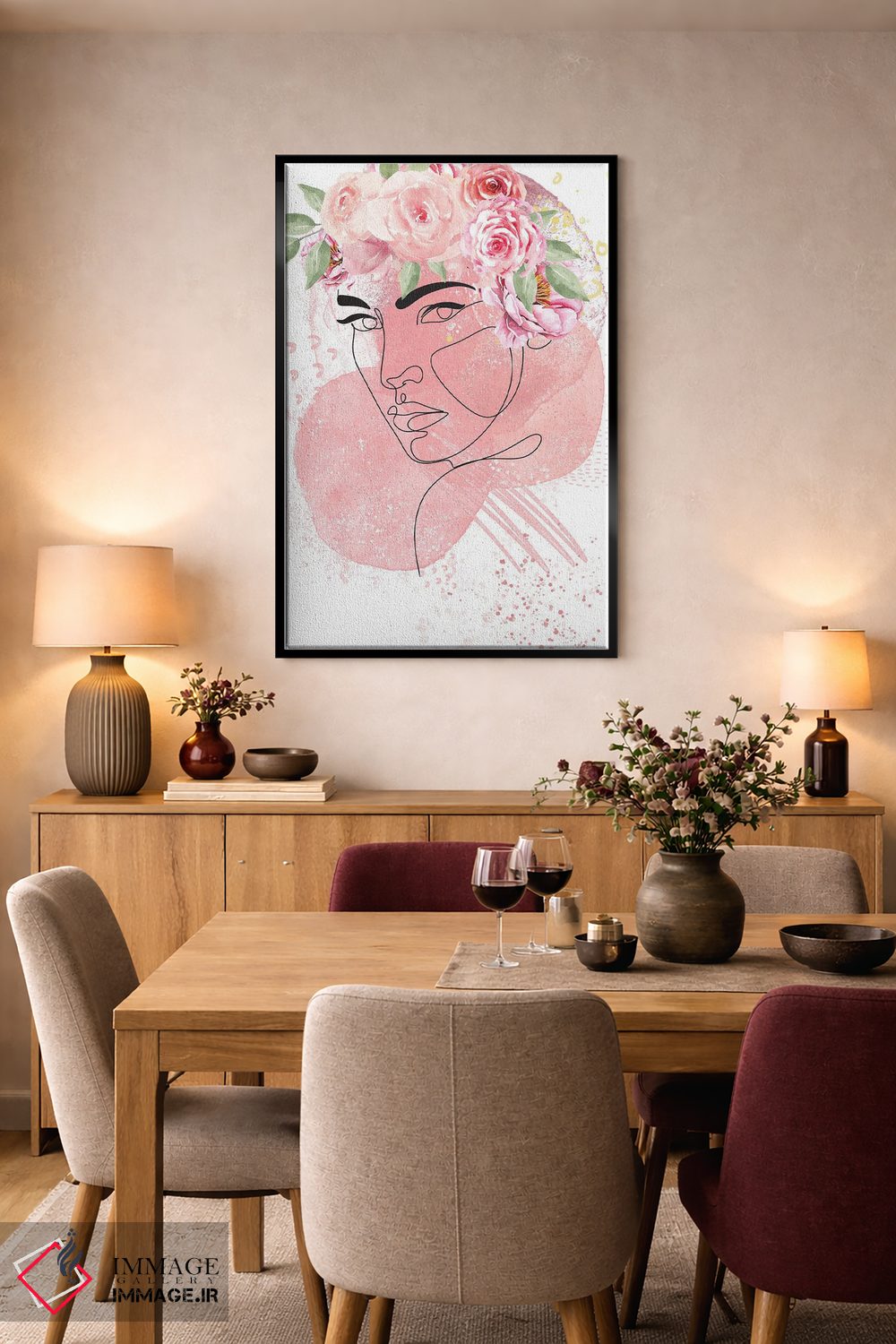 تابلو مینیمال رشد زیبا ۱ اثر جسی کیث - D5B