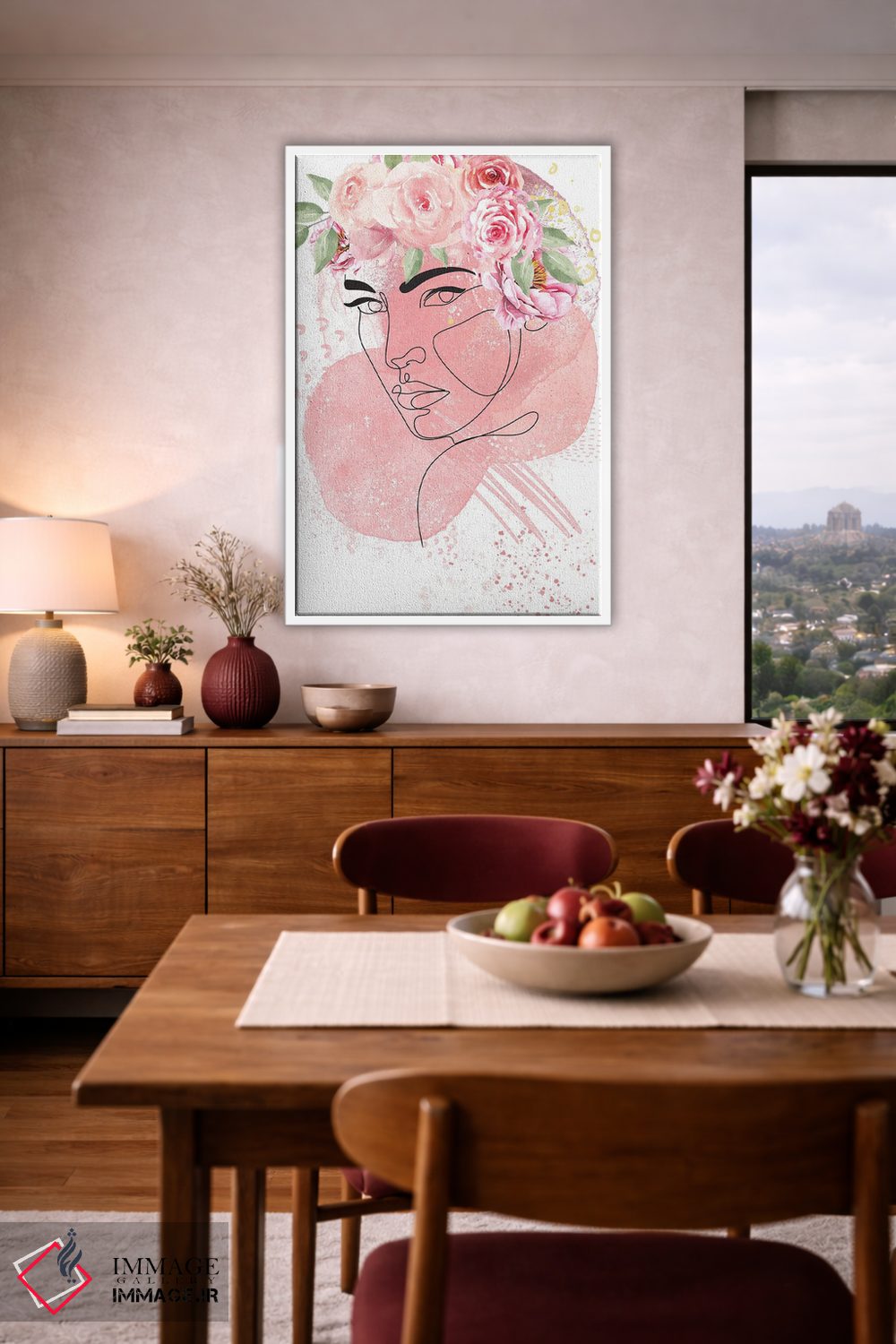 تابلو مینیمال رشد زیبا ۱ اثر جسی کیث - D4W