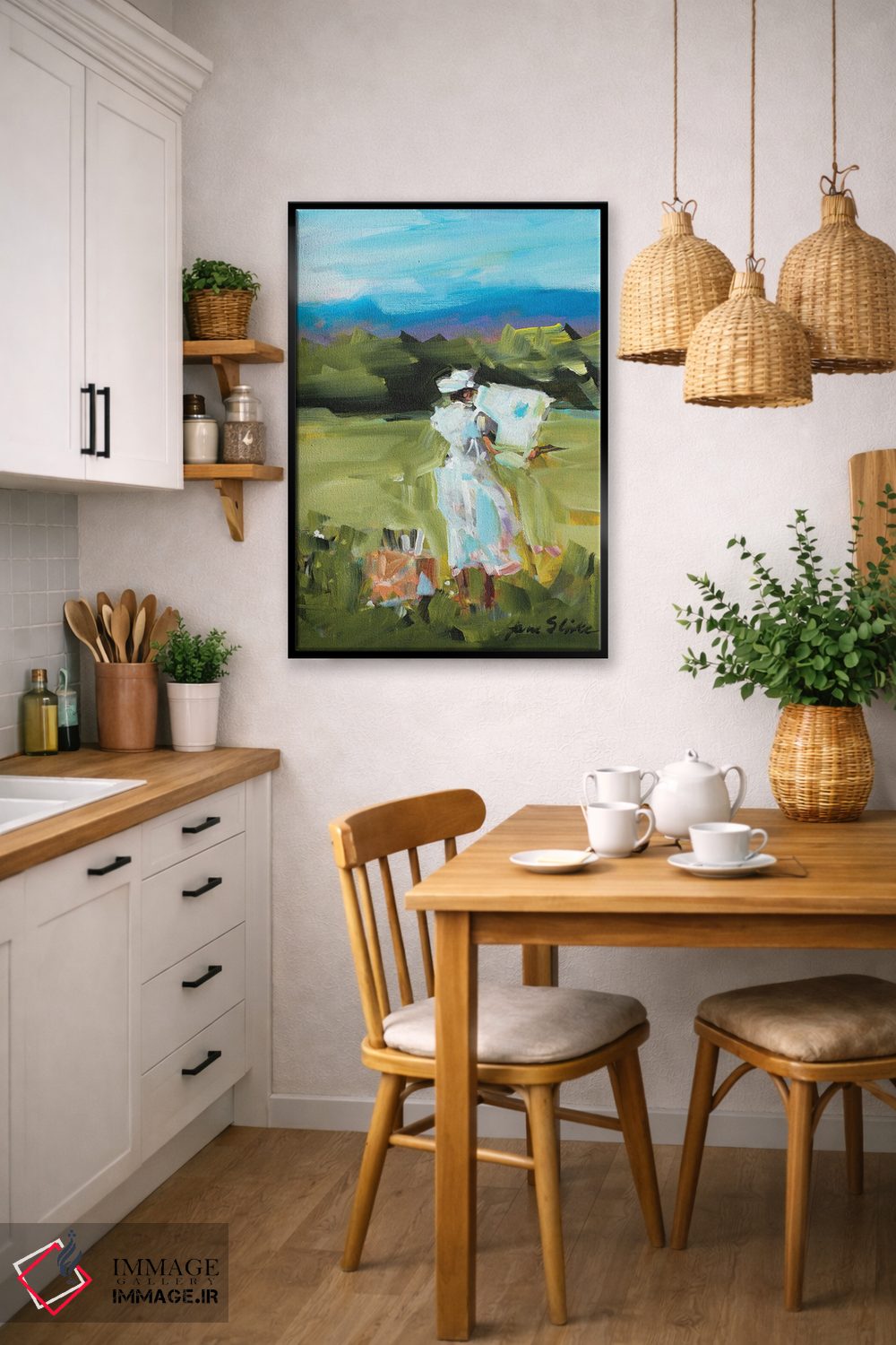 تابلو دکوراتیو نقاشی زنانه اثر جین اسلیوکا - D6B
