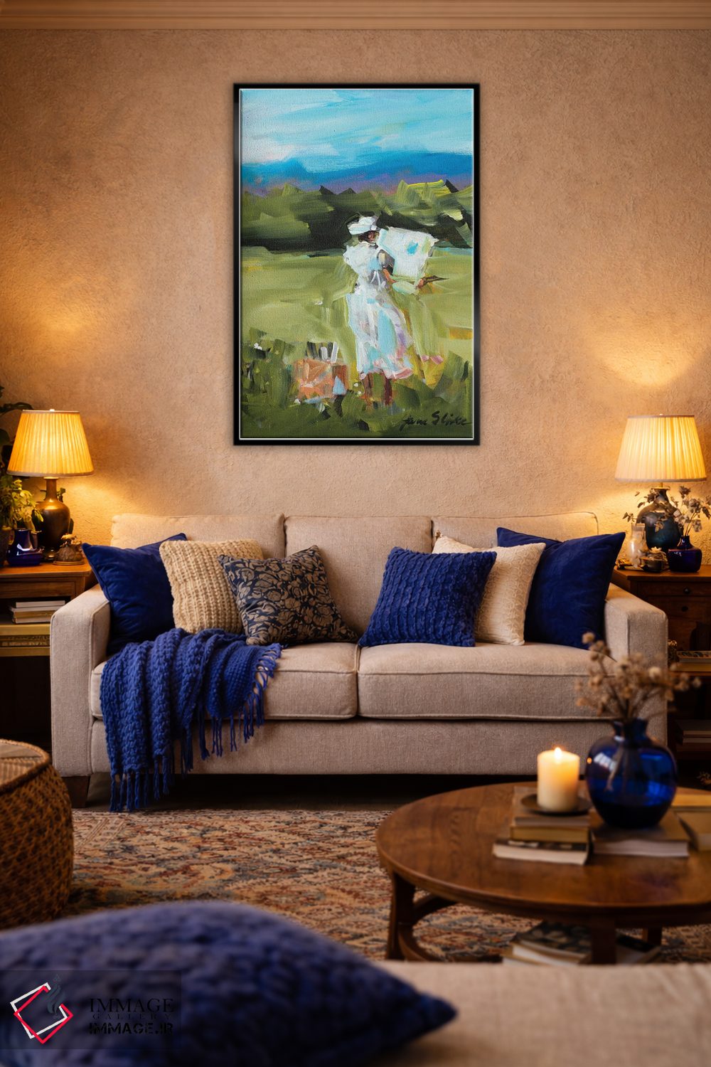 تابلو دکوراتیو نقاشی زنانه اثر جین اسلیوکا - D5B