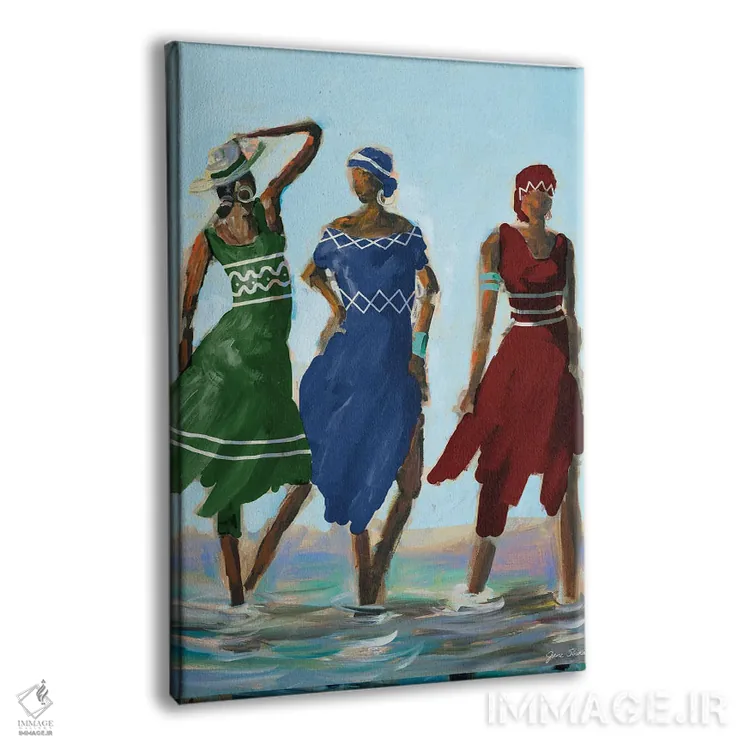 تابلو دکوراتیو رویاپردازی کارائیبی اثر جین اسلیوکا - نمای پرسپکتیو محصول