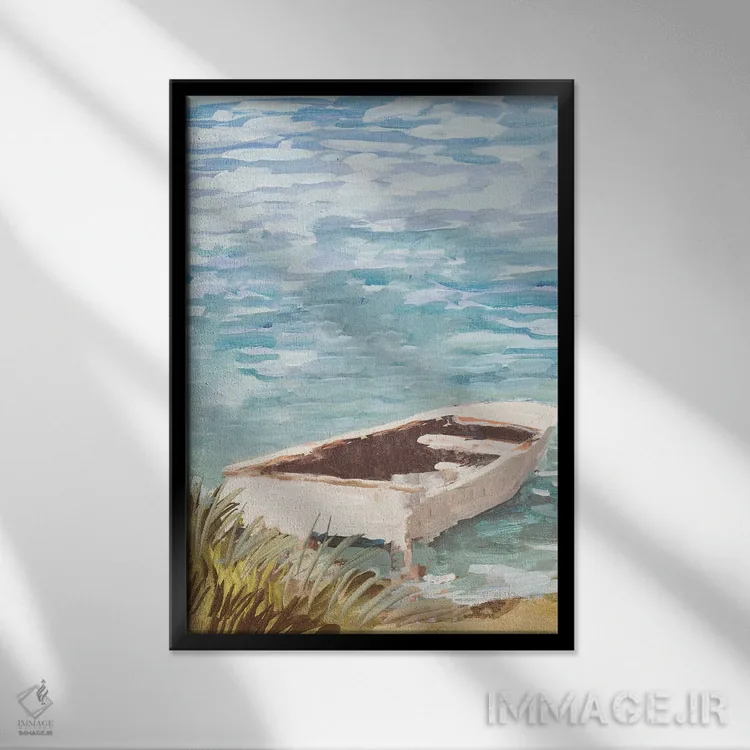 تابلو دکوراتیو یک روز در خور اثر جین اسلیوکا - نمای قابدار مشکی