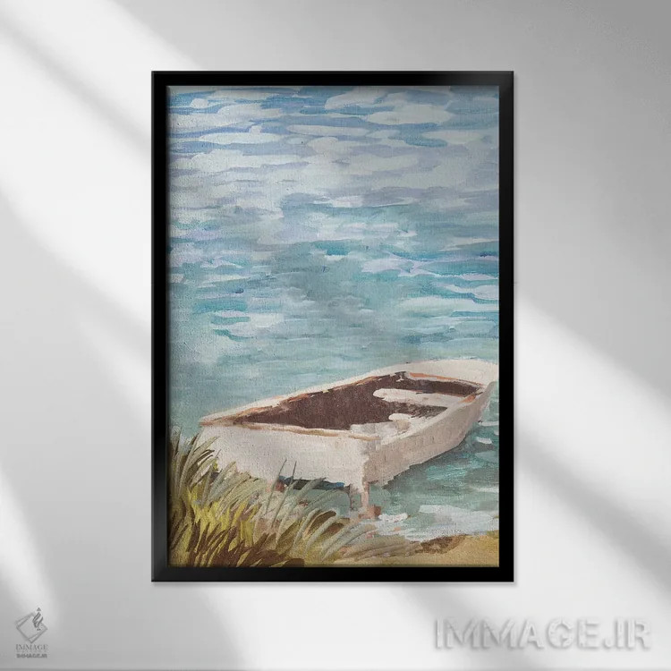تابلو دکوراتیو یک روز در خور اثر جین اسلیوکا - نمای قابدار مشکی