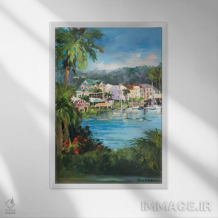 تابلو دکوراتیو فرار اثر جین اسلیوکا - نمای قابدار سفید