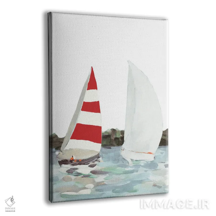 تابلو دکوراتیو رقابت قایقرانی خطی II اثر جین اسلیوکا - نمای پرسپکتیو محصول