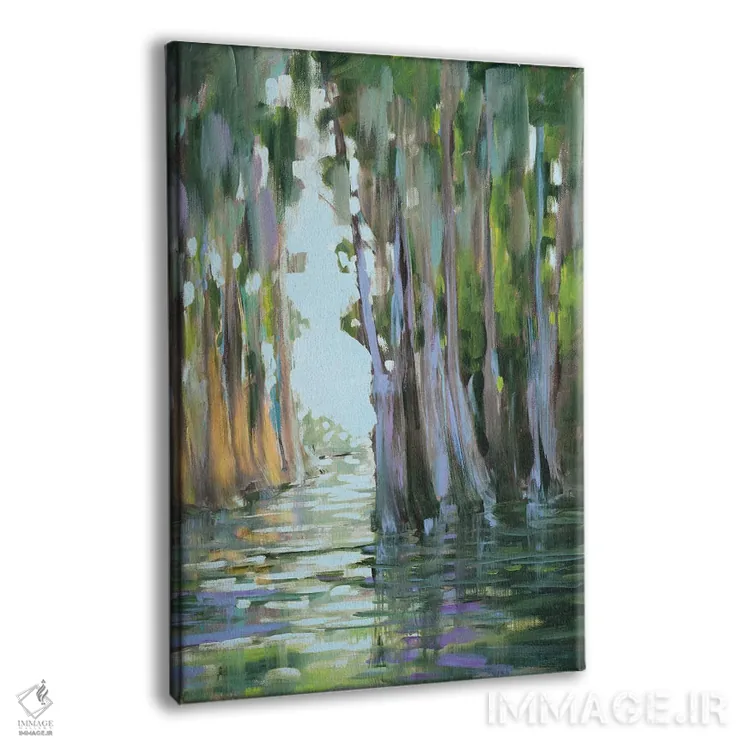 تابلو دکوراتیو فرار به مناطق گرمسیری اثر جین اسلیوکا - نمای پرسپکتیو محصول