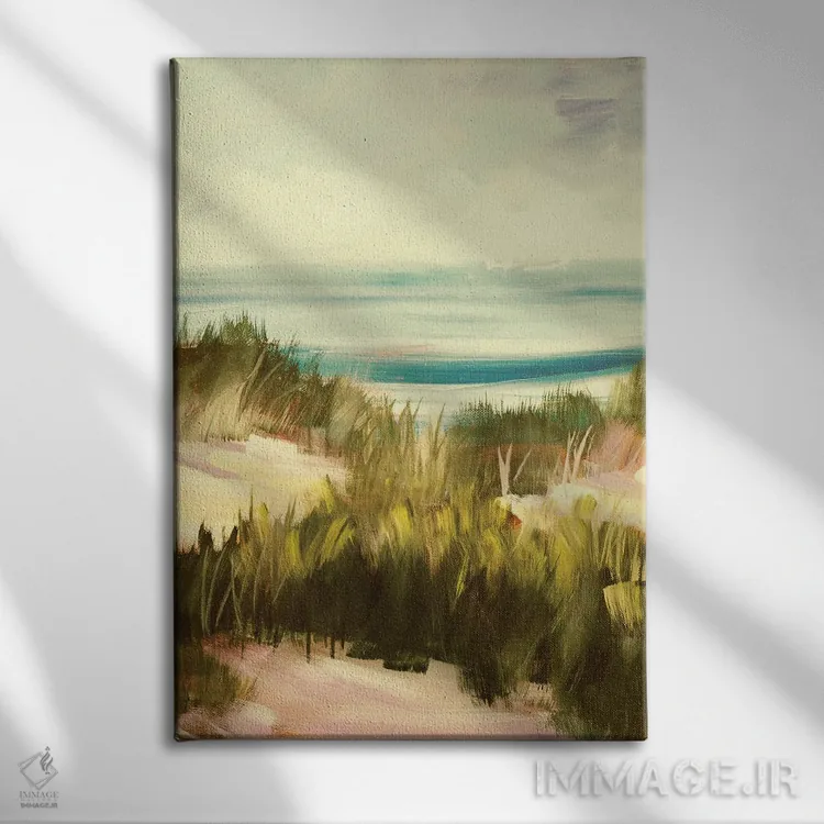 تابلو دکوراتیو علف دریایی اثر جین اسلیوکا - نمای روبهرو روی دیوار